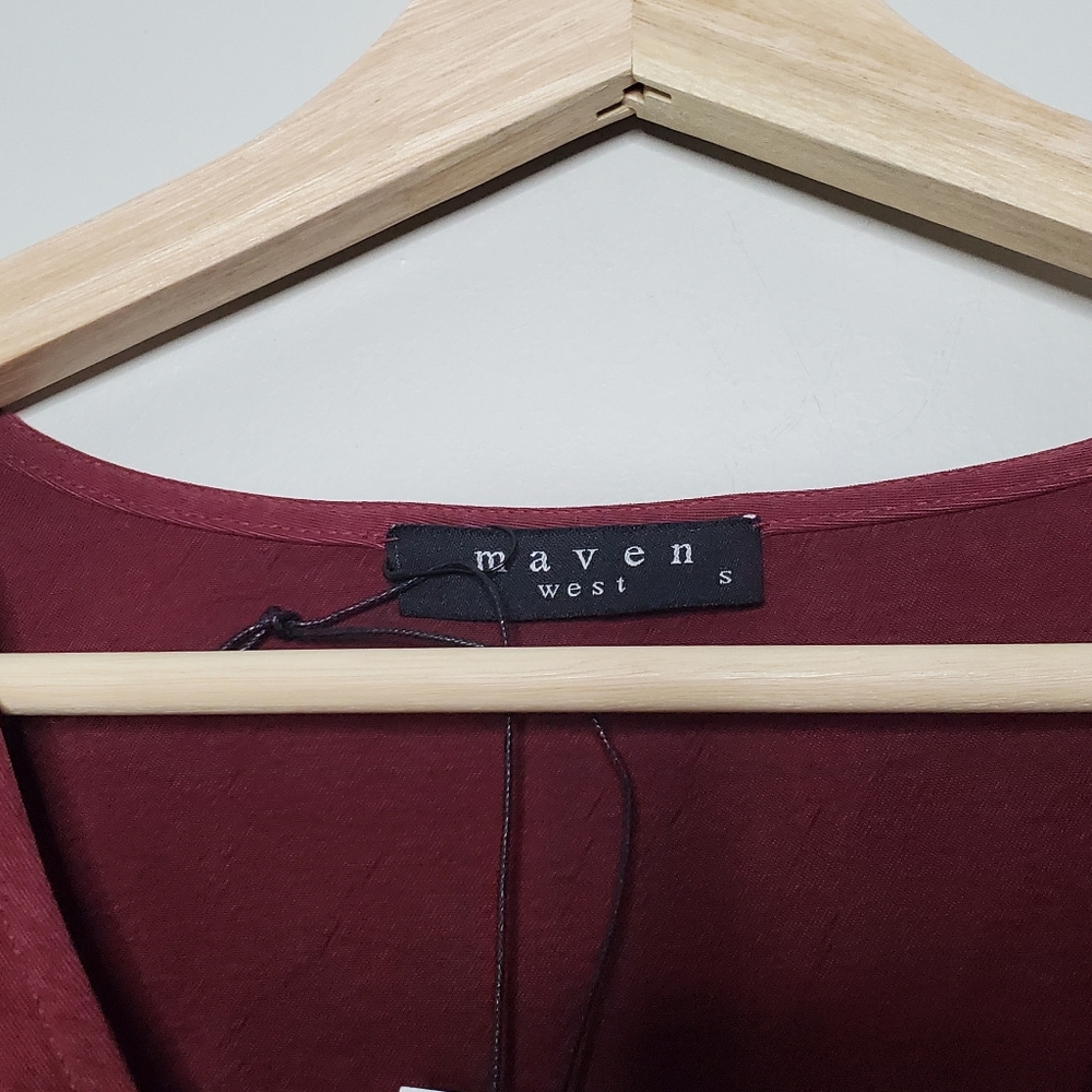 MAVEN WEST | NWT Silky Wash Bell Sleeve Top | S - Picture 5 of 6
